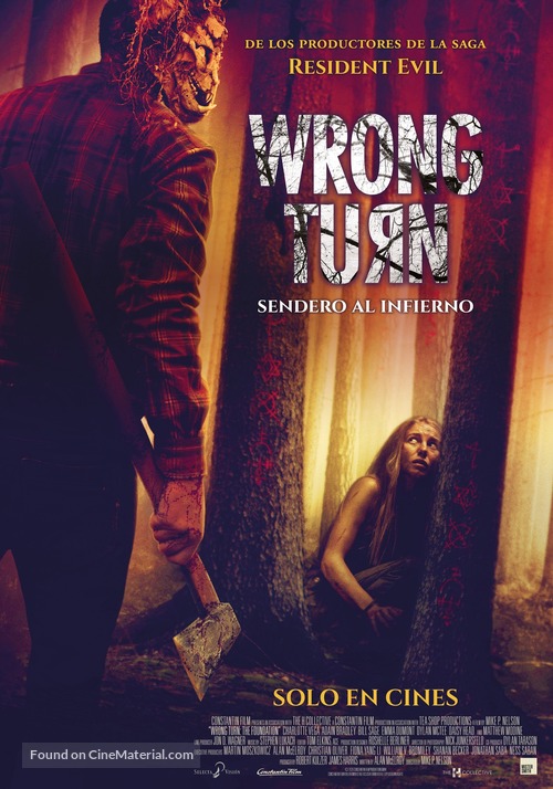 Wrong Turn - Spanish Movie Poster