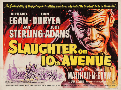 Slaughter on Tenth Avenue - British Movie Poster