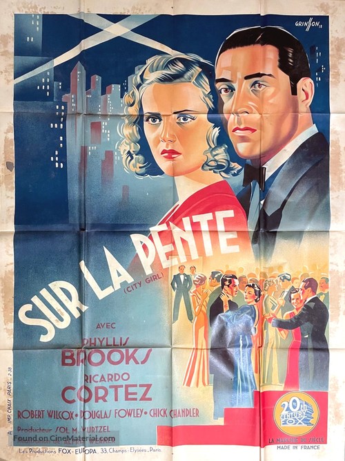 City Girl - French Movie Poster