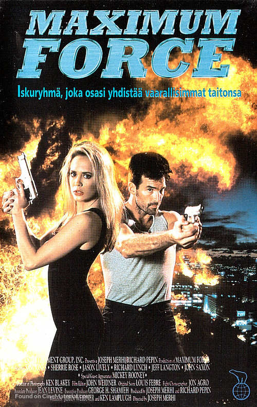 Maximum Force - Finnish VHS movie cover