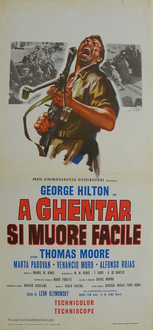 A Ghentar si muore facile - Italian Movie Poster