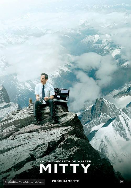 The Secret Life of Walter Mitty - Spanish Movie Poster