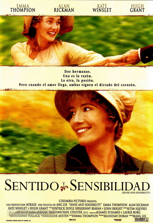 Sense and Sensibility - Spanish Movie Poster