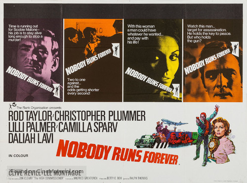 Nobody Runs Forever - British Movie Poster