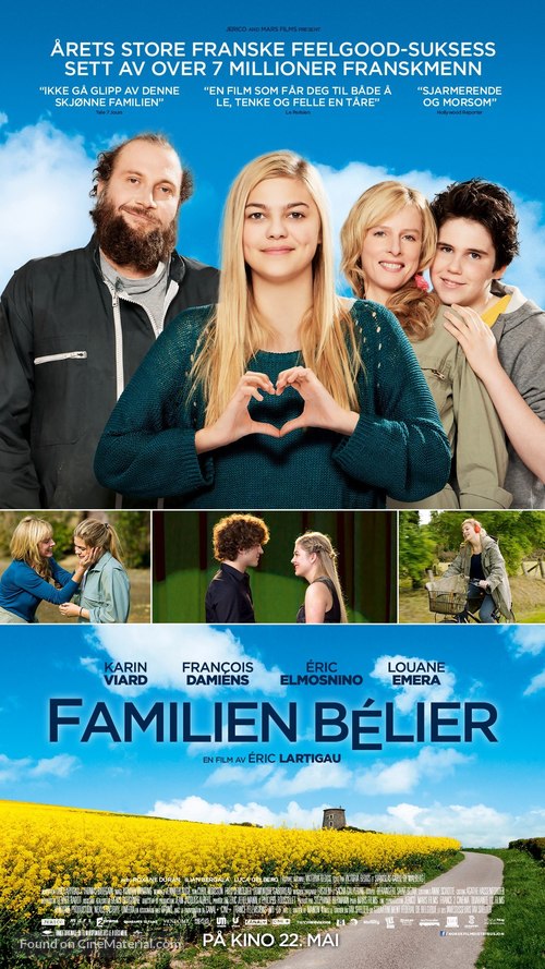 La famille B&eacute;lier - Norwegian Movie Poster