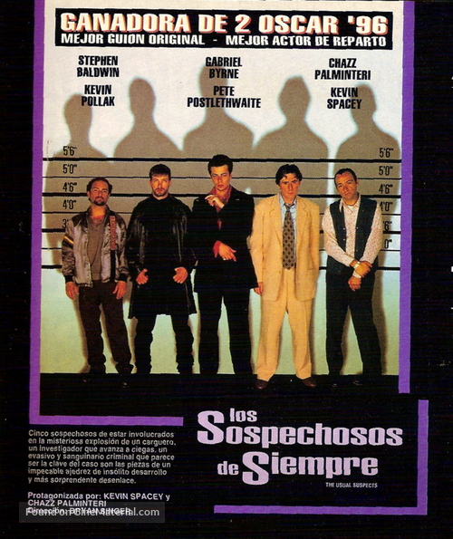 The Usual Suspects - Argentinian poster