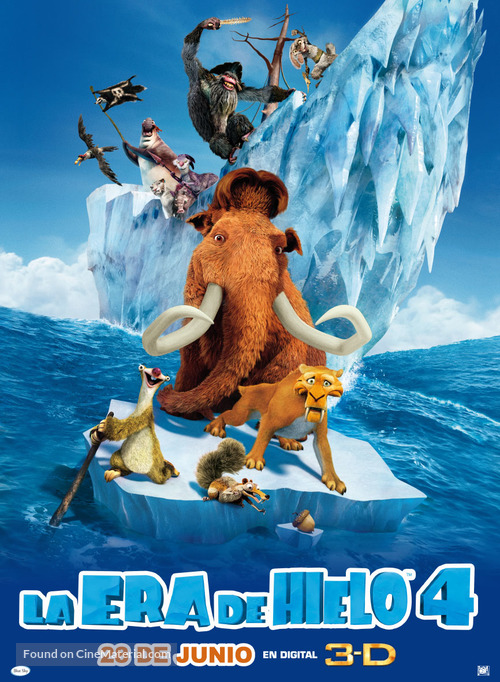 Ice Age: Continental Drift - Chilean Movie Poster