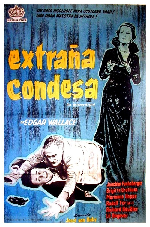 Seltsame Gr&auml;fin, Die - Spanish Movie Poster