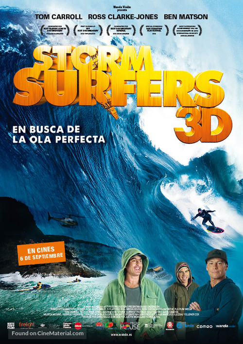 Storm Surfers 3D - Spanish Movie Poster