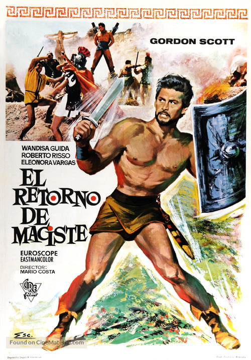 Il gladiatore di Roma - Spanish Movie Poster