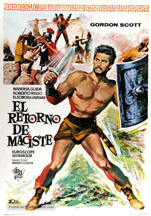 Il gladiatore di Roma - Spanish Movie Poster