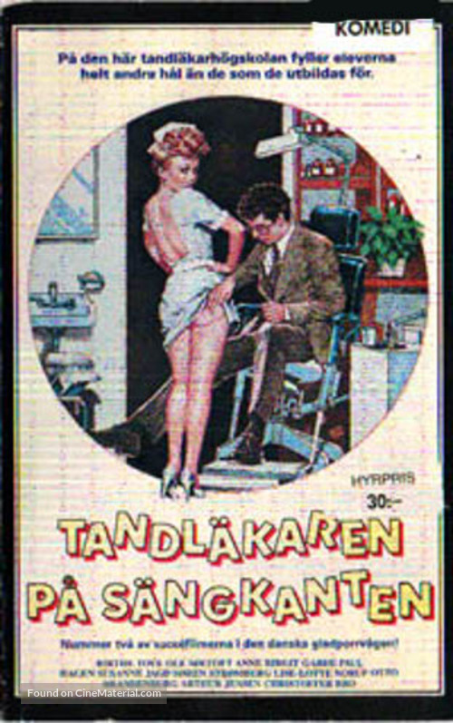 Tandl&aelig;ge p&aring; sengekanten - Swedish VHS movie cover