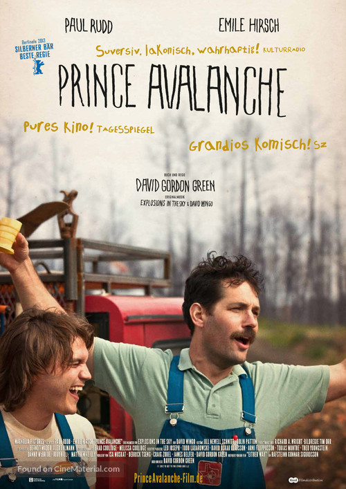 Prince Avalanche - German Movie Poster