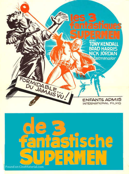 I fantastici tre supermen - Belgian Movie Poster