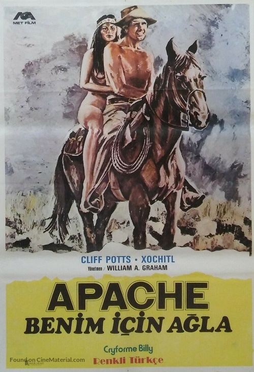 Cry for Me, Billy - Turkish Movie Poster