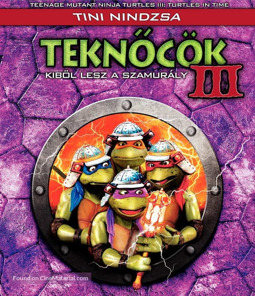 Teenage Mutant Ninja Turtles III - Hungarian Blu-Ray movie cover