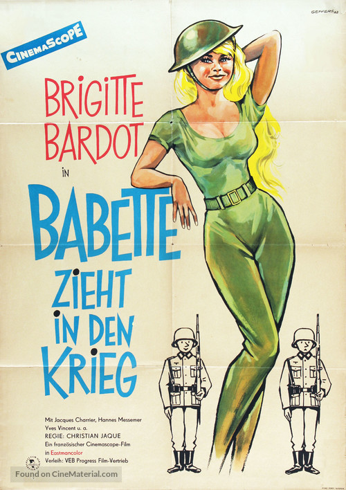 Babette s&#039;en va-t-en guerre - German Movie Poster