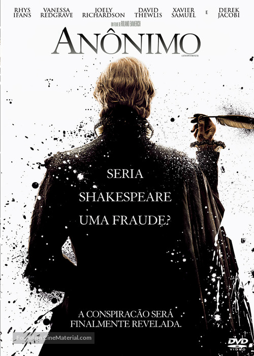 Anonymous - Brazilian DVD movie cover