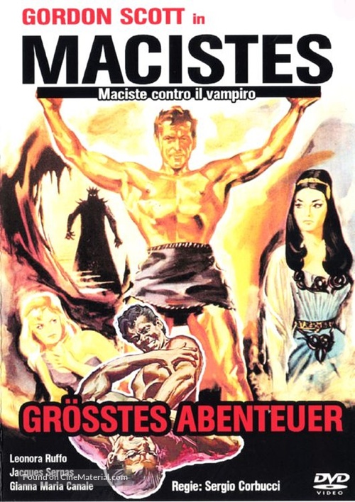 Maciste contro il vampiro - German DVD movie cover