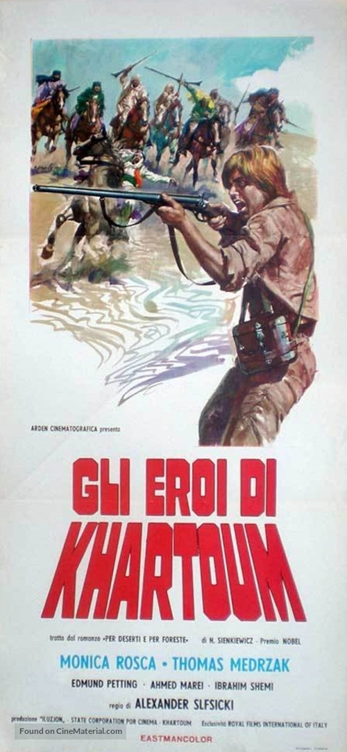 W pustyni i w puszczy - Italian Movie Poster