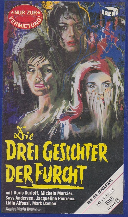 I tre volti della paura - German VHS movie cover