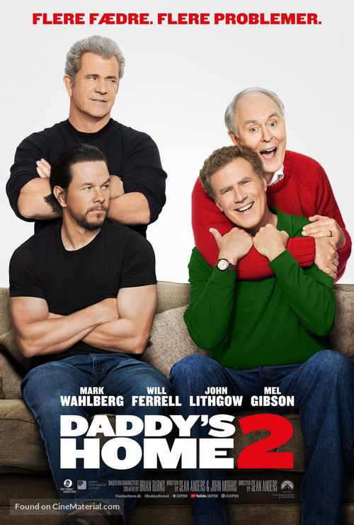 Daddy&#039;s Home 2 - Danish Movie Poster