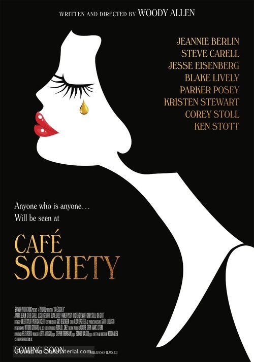 Caf&eacute; Society - Dutch Movie Poster