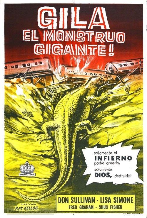 The Giant Gila Monster - Argentinian Movie Poster