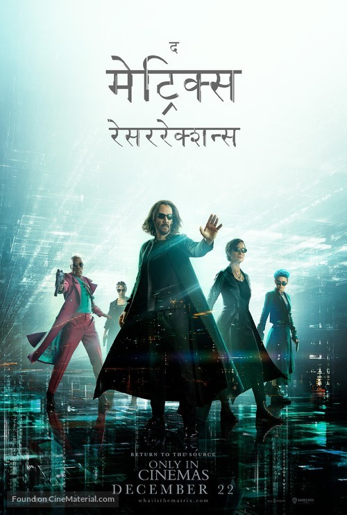 The Matrix Resurrections - Indian Movie Poster