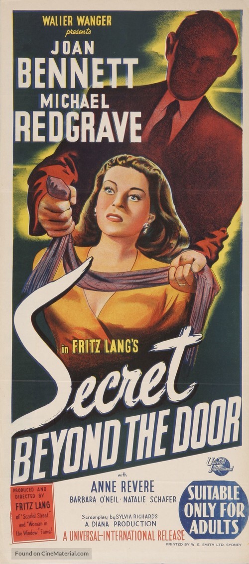 Secret Beyond the Door... - Australian Movie Poster