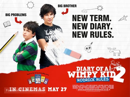 Diary of a Wimpy Kid 2: Rodrick Rules - British Movie Poster