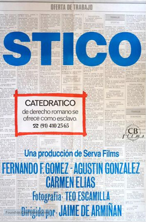 Stico - Spanish Movie Poster