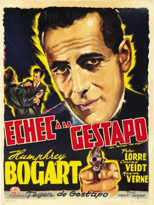 All Through the Night - Belgian Movie Poster