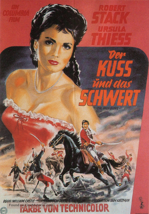 The Iron Glove - German Movie Poster