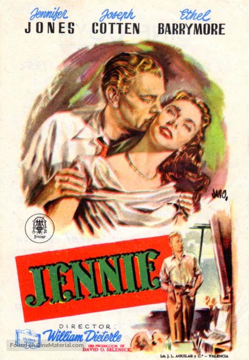 Portrait of Jennie - Spanish Movie Poster