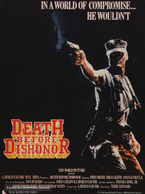 Death Before Dishonor - Movie Poster