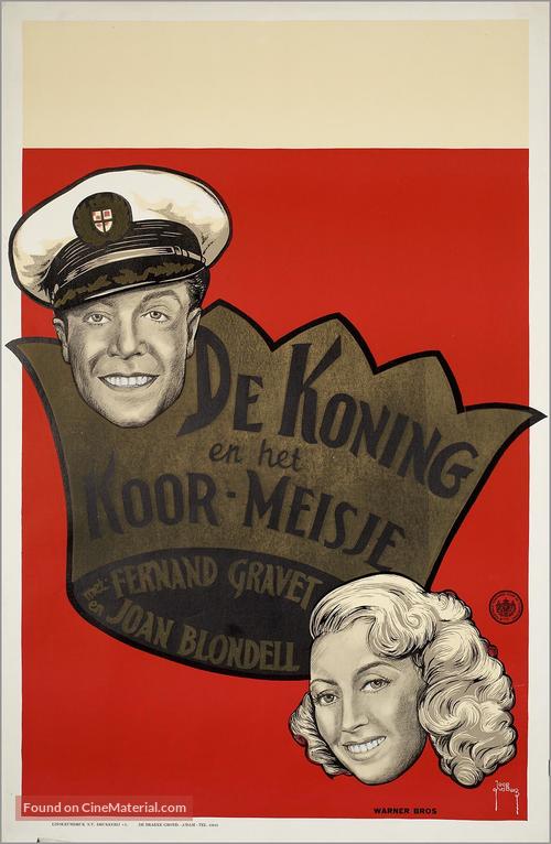 The King and the Chorus Girl - Dutch Movie Poster