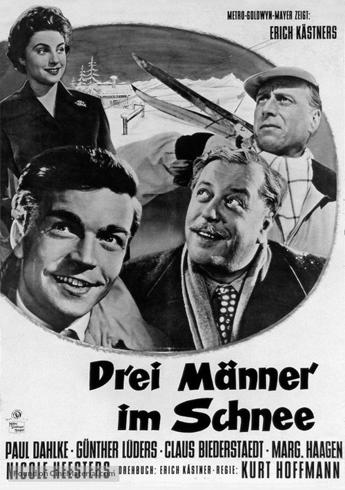 Drei M&auml;nner im Schnee - Austrian Movie Poster