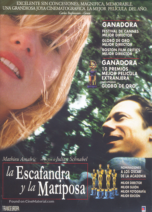 Le scaphandre et le papillon - Argentinian Movie Cover
