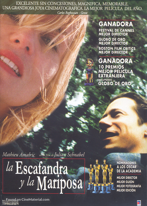 Le scaphandre et le papillon - Argentinian Movie Cover