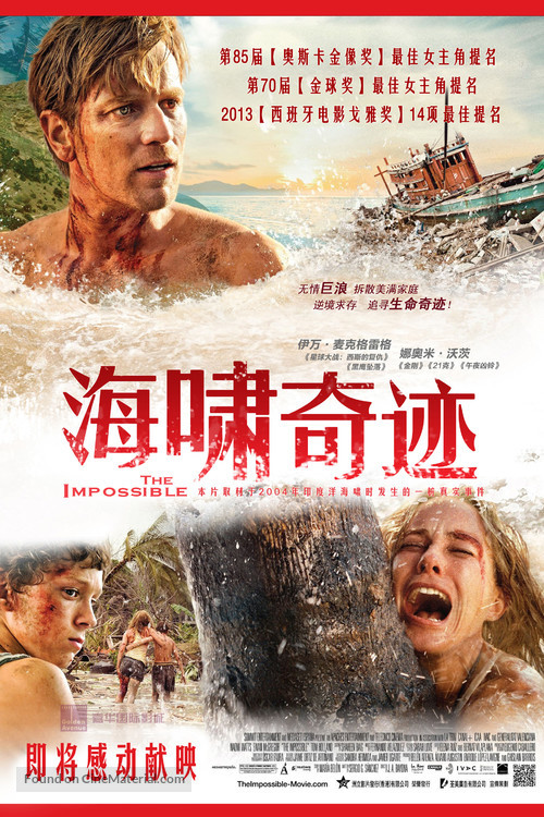 Lo imposible - Chinese Movie Poster