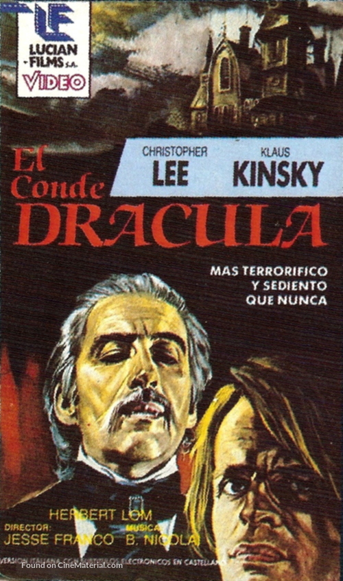 Nachts, wenn Dracula erwacht - Argentinian VHS movie cover