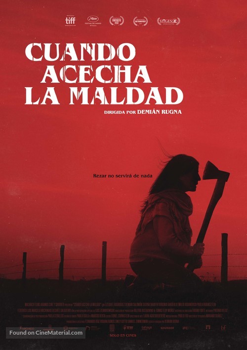 Cuando acecha la maldad - Argentinian Movie Poster