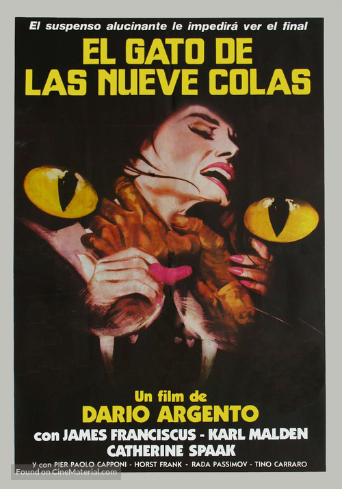 Il gatto a nove code - Argentinian Movie Poster