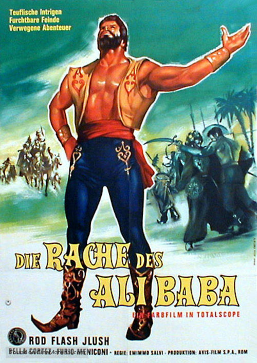 Le 7 fatiche di Al&igrave; Bab&agrave; - German Movie Poster