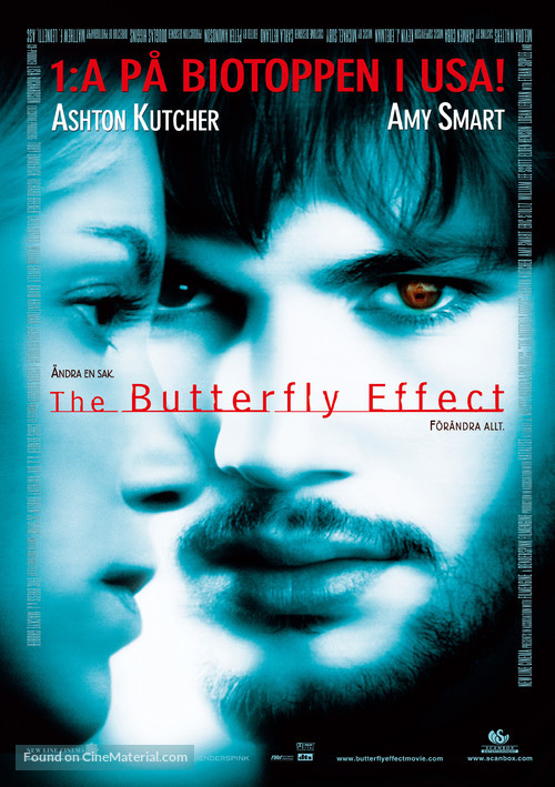 The Butterfly Effect - Swedish Movie Poster