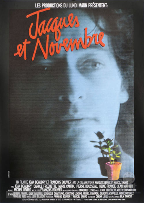 Jacques et novembre - Canadian Movie Poster