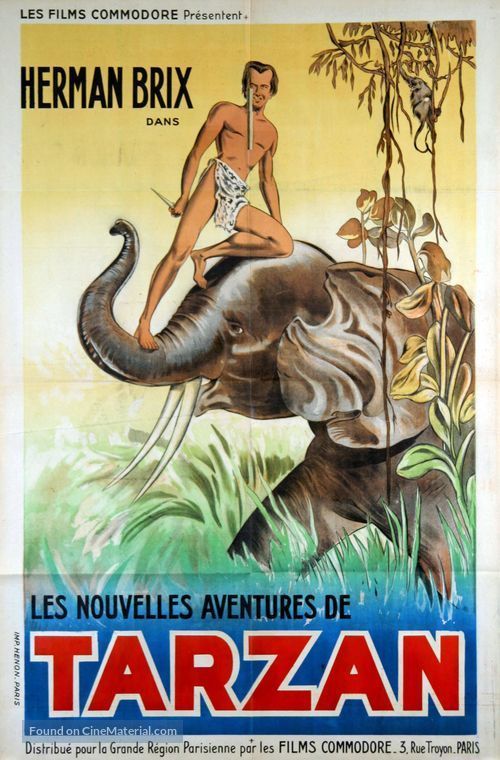 The New Adventures of Tarzan - French Movie Poster