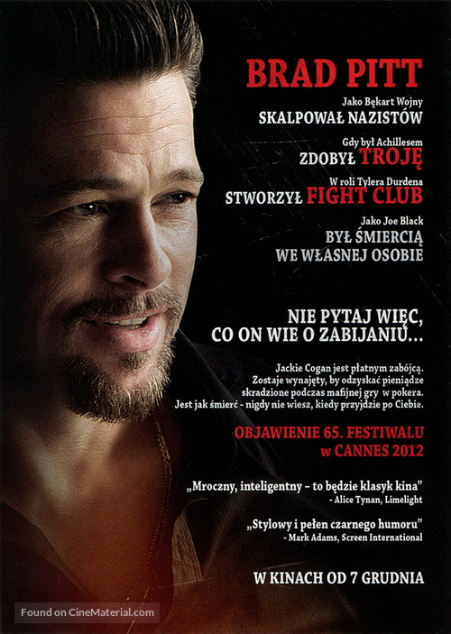 Killing Them Softly - Polish Movie Poster