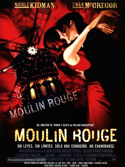 Moulin Rouge - Spanish Movie Poster